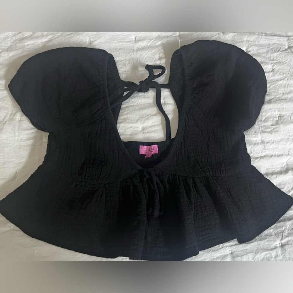 Miami Black Knit Top